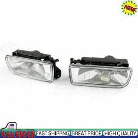 C115-009 Amotopart Clear Lens Fog Lights Lamps Kit Pair For Bmw E36 3-series 1992-1998 Ca