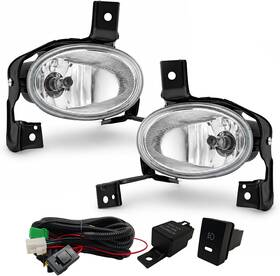 Aniyafdcx Aniya-hd-009 2010-2011 Honda Cr-v Crv Fog Light Lamps With Wiring Harness And Switch H11 12v 55w