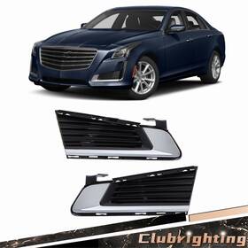 Cb7600998 Antoc Tool For Cadillac Cts 2014-2016 2017 2018 2019 Fog Lights Cover Black Right&left Side