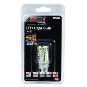 Tlx-anz809051-cl360a70 Anzo Led Bulbs Universal 3157 - 30 Leds 2in Tall Red