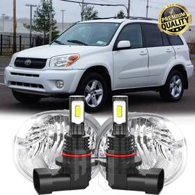 81211-42050 Aqj 1 Pair For Toyota Rav4 2004-2005 Front Bumper Led Fog Light Clear Lens With Bulb