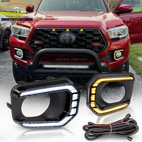 Astradepot 934668119050 For 2016-2023 Toyota Tacoma Led Drl Daytime Running Light Turn Signal Fog Lamp