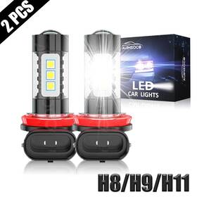 Auimsocor0690 Auimsoco For Toyota Sienna 2011-2020 Bulbs H8/h9/h11 2x Combo Led Fog Light White 6000k