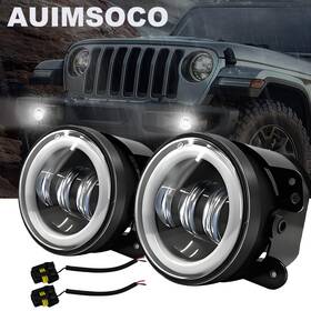 Auimsocor1896 Auimsoco Pair 4 Inch Led Fog/driving Light For Chevy C10 C20 C30 K10 K20 K30 Pickup 1961-1974