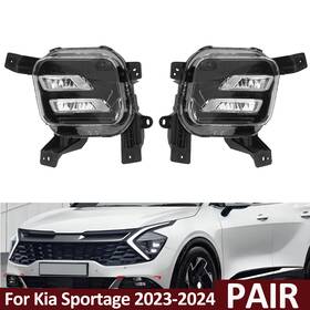 Wq-kia-060 Autodepartment For 2023-24 Kia Sportage Front Bumper Led Fog Light Drl Driving Left Right