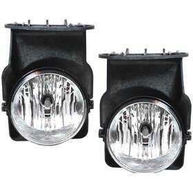 G107503 Autoelements Fog Lights Set Halogen For 2004-2007 Gmc Sierra 1500 3500 2500