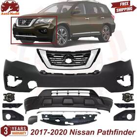Ospcgc808 Autoelements Usa For 2017-2020 Nissan Pathfinder Front Bumper Cover Kit With Grille And Fog Lights