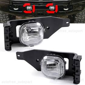 30-0151-09 Autofree For 2005 -2007 Ford F-250 F-350 F-450 F-550 Super Duty Clear Pair Fog Lights