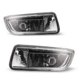 30-0177-09 Autofree For 2003-2004 Toyota Corolla Clear Lens Chrome Housing Replacement Fog Lights