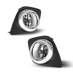 30-0431-09 Autofree Fog Lights For 2009-2012 Toyota Rav4 Oe Style Bumper Lamps Kit Clear Lens Pair