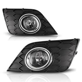30-0543-09 Autofree Fog Lights For 2016-2019 Nissan Sentra Clear Lens With Universal Wiring Kit&switch