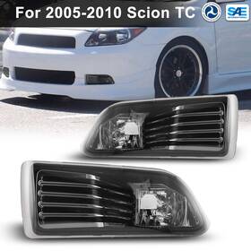 Autofree 704771205052 For 2005-2010 Scion Tc Smoke Pair Fog Lights Bumper Replace With Switch Wiring Kit