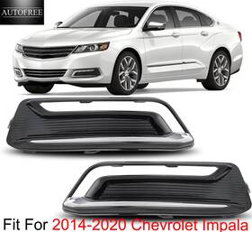 Wj40-0592 Autofree Fog Light Grille Cover Bezels Trim For 2014-2020 Chevrolet Chevy Impala Pair L R