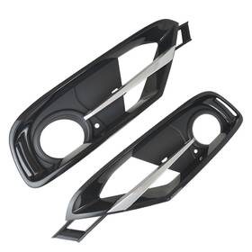 51117293106 Autofutr 4pcs Front Bumper Fog Light Lamp Grille Covers Trim For Bmw 3 Series F30 F31