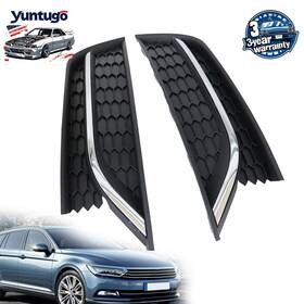 561853666c Autopart361 New For 2012-2015 Vw Volkswagen Passat Updated Fog Light Grille Cover With Chrome
