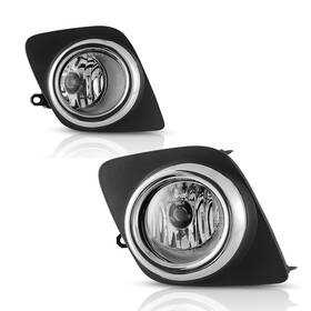 At-30-0431-09 Autoparts Discount Clear Lens Fog Lights Kit For 2009-2012 Toyota Rav 4 Rav4 With Bezel Switch Bulbs