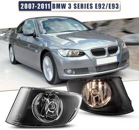 30-0462-09 Autowiki Fog Lights Clear Lamps For 07-11 Bmw 3 Series E92 E93 Coupe Pair Left Right