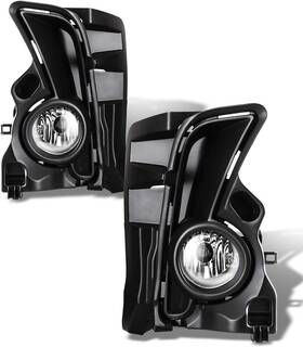 30-0567-09 Autowiki Fog Lights For 2017-2019 Toyota Highlander Bumper Clear Lens With Wiring Kit Switch