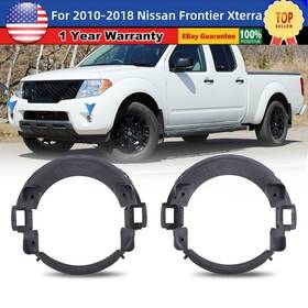 Autowiki 794590998020 Pair Fog Light Bezel Covers For 2010-2018 Nissan Frontier Xterra Left Right Side