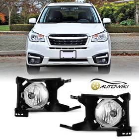 Autowiki Wj30-0611-09 Front Fog Lights For 2017 2018 Subaru Forester Driving Bumper Lamps Wiring Kit