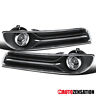 Autozensation For Chrysler Smoke Projector Fog Lights Lamps Pair Bezel