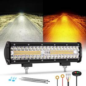 000645 Auxbeam 6 Modes Amber White Series 12 Inch 300w Led