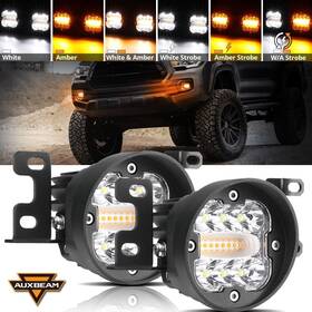 Autoam7949 Auxbeam Led Fog Lights For Toyota 2012-2022 Tacoma 2010-22 4runner 14-22 Tundra