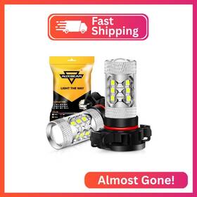 Nighteye-0196 Auxbeam 5201/5202/9009 Led Fog Light Bulbs 6500k Xenon White 8000lm Super Brig