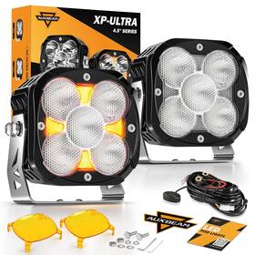 Zd000880ab Auxbeam 4 Inch Led Pod Light Xp Ultra Series 128w 4.5 Flood