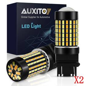120-smd Auxito White/amber Color 3157 Drl Led Switchback Turn Signal Parking Light Bulbs 2set B