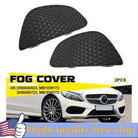 14905441 Auxito Fog Light Cover Set For Models With Amg Style Package 15-18 Mercedes Benz C300 F