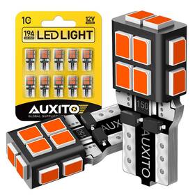 14smd-red-2835smd-wj-t10 Auxito 10x Led Parking Light Bulb For Toyota 4runner Camry 168 194 T10 Super Red