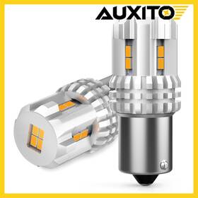 2-3020smd Auxito Super Bright 1156 7506 3497 Led Rear Turn Signal Light Bulbs Amber 12k Pro V