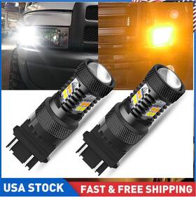 3047 Auxito 3157/4157/4057/3357/3047 2x White Amber Led 3157 Dr Signal Turn Parking Light Corner Blinker Bulb