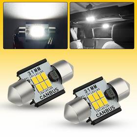 31mm-6p Auxito New Pair Cr-v Honda Se Ex-l 2010 Red 2011 Lens Rear Bumper Reflector Lights Trim