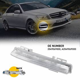 5023881aa Auxito Rh Daytime Fog Running Light Led Fit For C E Slk Mercedes Class W204 C250