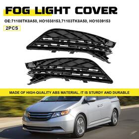 71108tk8a50 Auxito Front Bumper Fog Light Cover Bezel Pair For Honda Odyssey 2014-2015 2016 2017 Us