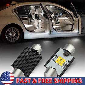 6411 Auxito 738598463364 Clear White 36mm Led Interior Bulbs For Dome Map Trunk License Plate Light
