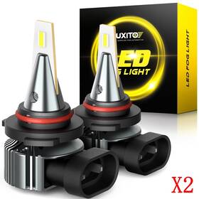 9140 Auxito 738598463388 H10 9145 Led Super White Fog Drl Light Bulb 4000lm Canbus Auto 2set