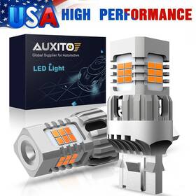 W21w Auxito 7440/7444/7441/992/w21w 50w 7440 7441 Led Amber Yellow Turn Parking High Signal Power Light Bulbs 24led