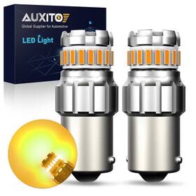 7506 Auxito 782890728959 Led Turn Signal Blinker Light 1156 Amber Yellow Bright Drl Bulbs New