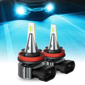9007 Auxito 782890729048 H11 Led Fog Lights Conversion Bulbs Kit 80w 4000lm 8000k Ice Blue Plug And Play