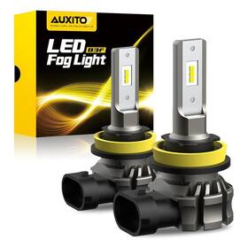Auxito 782890730624 2pcs H8 H9 Car H11 Fog Led Lights Driving Lamp 6500k White Super Bright