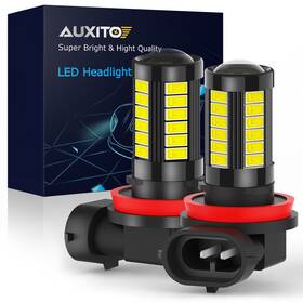 33-smd Auxito 782890730679 2x Super Bright 6000k White H11 H8 Drl/fog Driving Light Led Bulbs