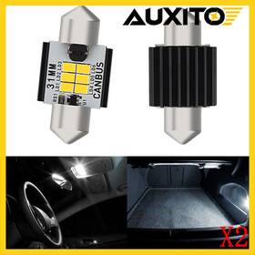 Auxito 782890732055 4x 31mm 30mm Festoon C5w Led License Plate Light Interior Bulb Canbus Error Free