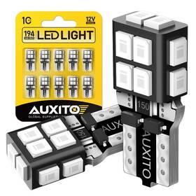 2835 Auxito 782890732543 10pcs T10 168 194 Led Interior Dome Map License Light Bulb 14e Super Blue B