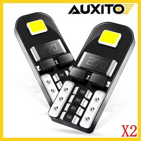 2825 Auxito 791258174222 T10 Led License Plate Bulb Lights 6000k Super Bright White 168 194 2set