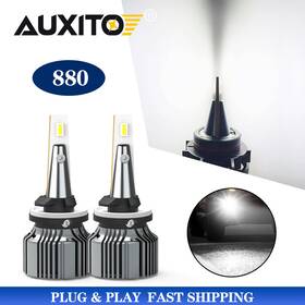 880-i9-w2-eoe Auxito 880 Led Fog Driving Light 6000k White Lamps For Gmc Yukon Xl 1500 2500 2000-2006