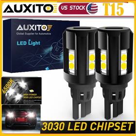 W16w Auxito 912/921/w16w/922/920 2x T15 921 Led Wedge Backup Reverse Light Bulb No Error 6500k 4000lm