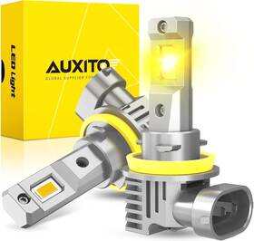Amber-h11m6-axp Auxito H11 Led Yellow Fog Light Bulbs Or Drl 600% H8/h11/h16 Amber